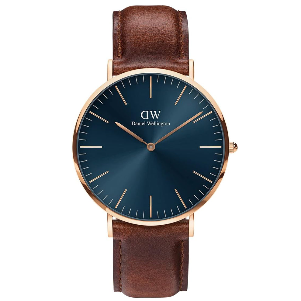 Minimalist Leather Strap Watch for Men – Stylish DW Inspired Design
