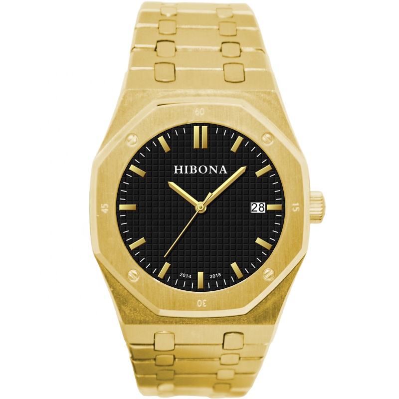 Signature Frosted Gold Watch – Premium Finish