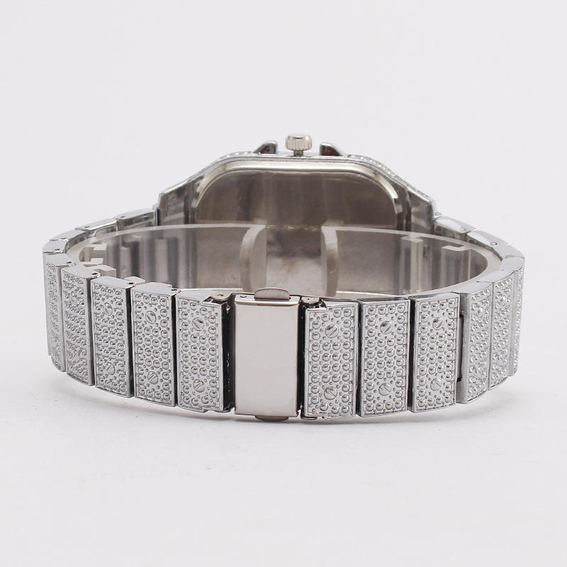 Royal Ice Diamond Watch for Men – Luxury Square Edition