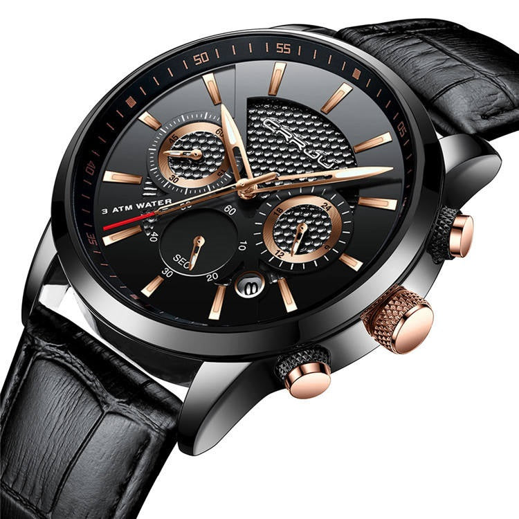 Men’s Executive Leather Watch – Stylish Chronograph Watch in Pakistan