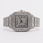 Royal Ice Diamond Watch for Men – Luxury Square Edition