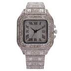Royal Ice Diamond Watch for Men – Luxury Square Edition