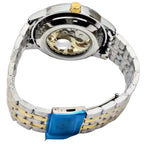 Automatic Skeleton Watch for Men – Two Tone Luxury Edition