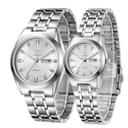 Signature Gold Couple Watch Set – Luxury Edition