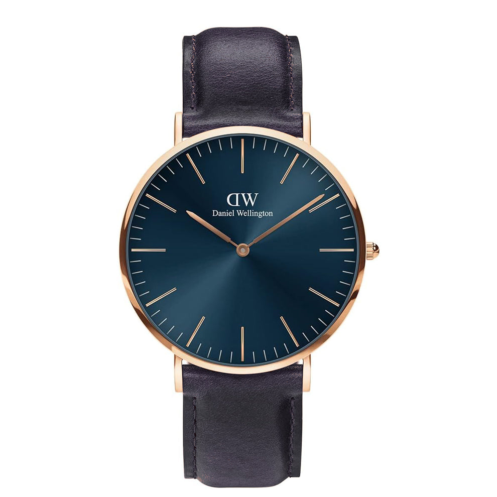 Minimalist Leather Strap Watch for Men – Stylish DW Inspired Design