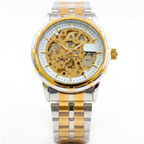 Automatic Skeleton Watch for Men – Two Tone Luxury Edition